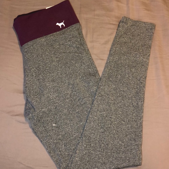 PINK Victoria's Secret Pants - NWT VS Pink Gray Full Length Leggings w/ POCKET